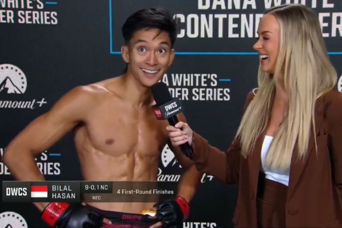 Bilal Hasan Menang TKO 45 Detik, Peluang Tampil di UFC Terbuka Bilal Hasan Menang TKO 45 Detik, Peluang Tampil di UFC Terbuka