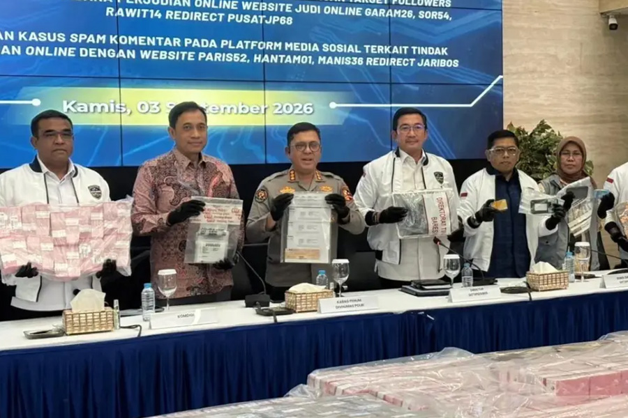 Polri Bongkar Tiga Kasus Judi Online, Transaksi Tembus Rp1,03 Triliun Polri Bongkar Tiga Kasus Judi Online, Transaksi Tembus Rp1,03 Triliun