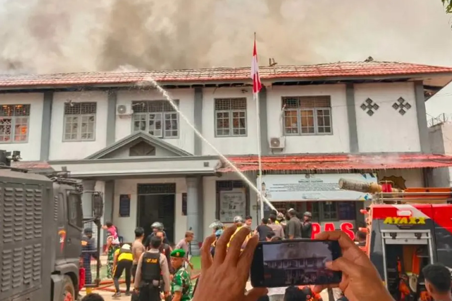 Kebakaran Landa Lapas Merauke, Sejumlah Warga Binaan Sempat Kabur