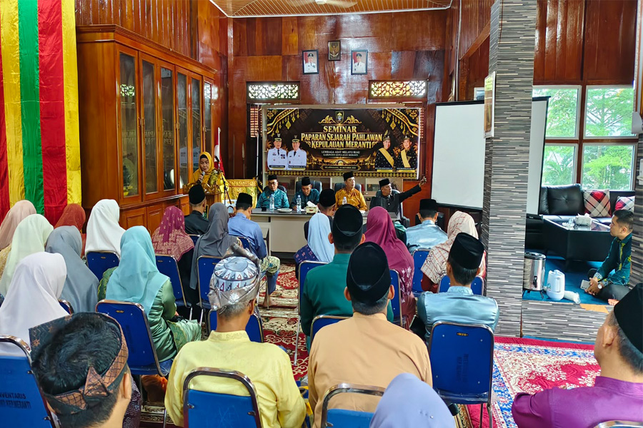 LAMR Meranti Telusuri Jejak Pejuang Lokal Lewat Seminar Sejarah